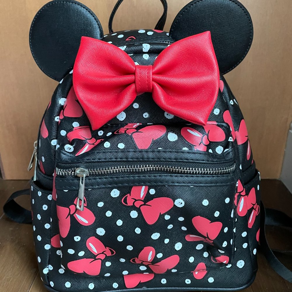 NEW/UNUSED Disney+ Exclusive Red Bow Mini Mouse Backpack